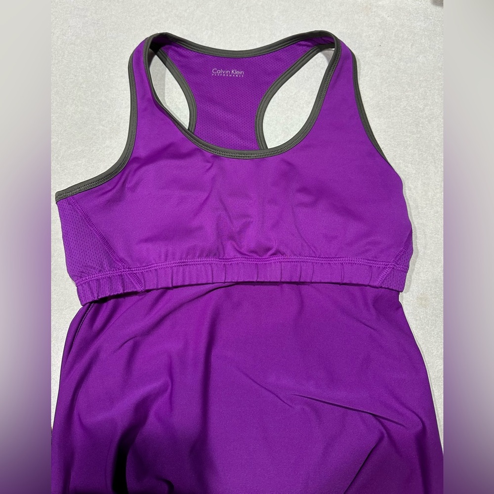 Calvin Klein Performance / Tennis Purple  Sporty  /Quick Dry  Dress - Sz Small - Picture 4 of 8